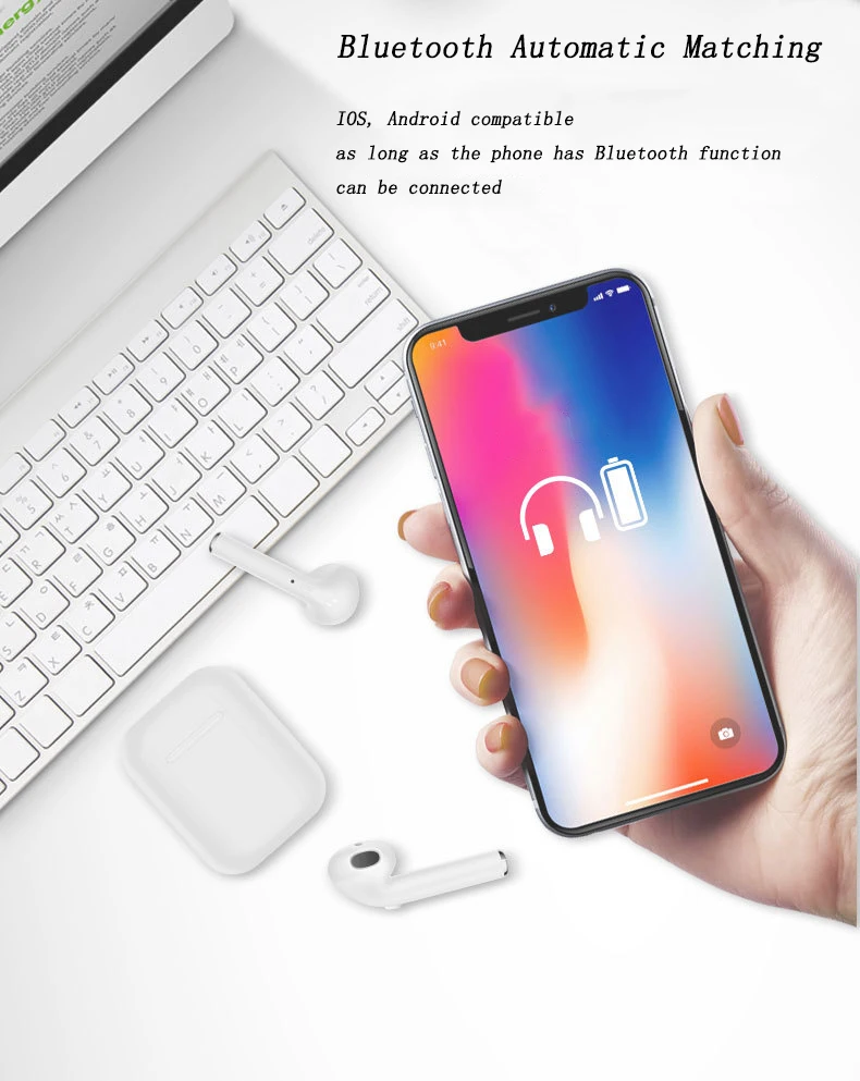 Спортивные Беспроводные наушники i9s TWS Bluetooth наушники стерео гарнитура зарядка pods всплывающие наушники для телефона Поддержка Прямая поставка