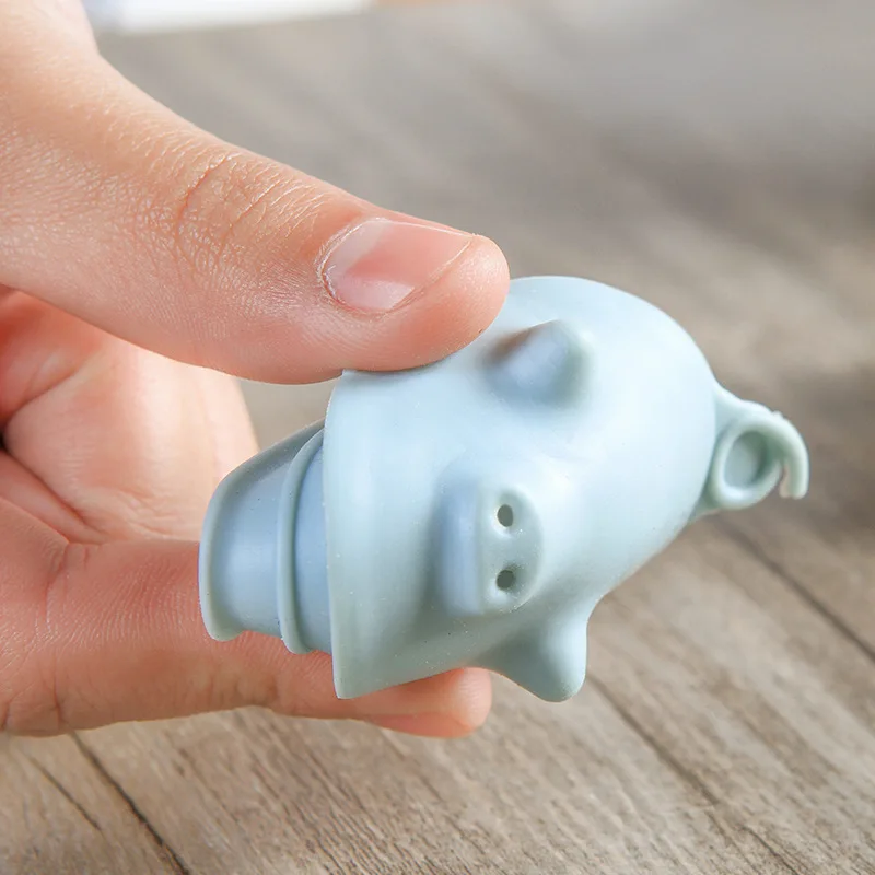 1 шт. кухонная прозрачная приправа милая мультяшная свинка форма соль перец банки