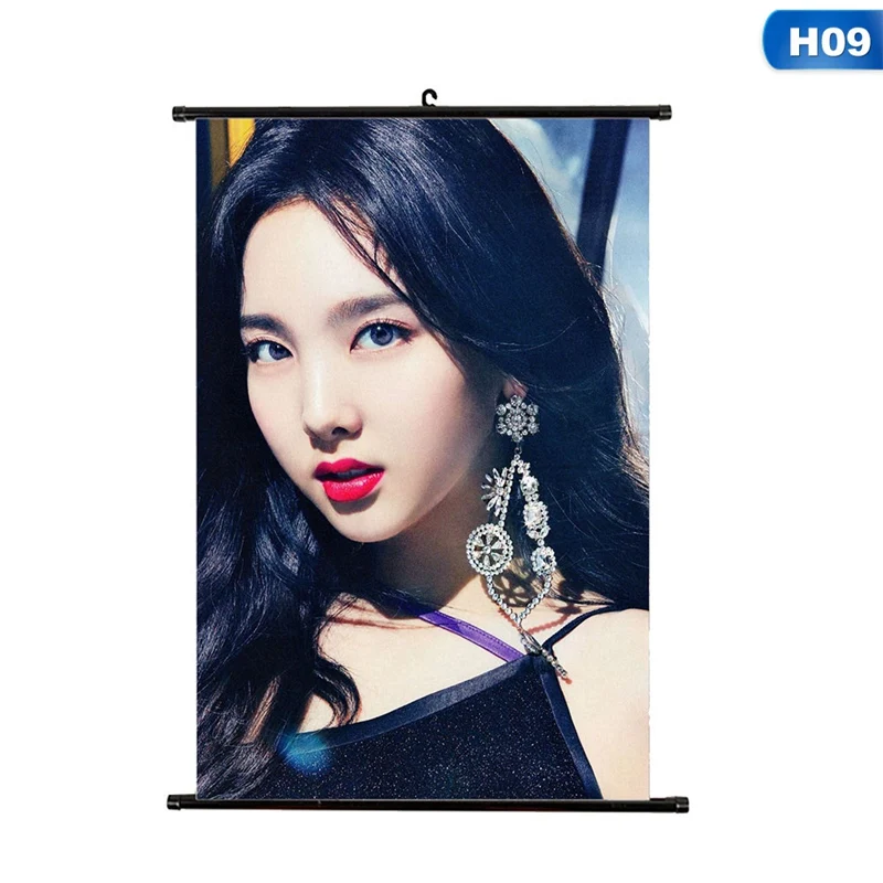 09 1 шт., высокое качество, разные дизайны, А4 плакаты, K-POP, для девочек, группа, два раза, маленькие, Висячие, Свиток, живопись, канцелярские принадлежности - Цвет: 09