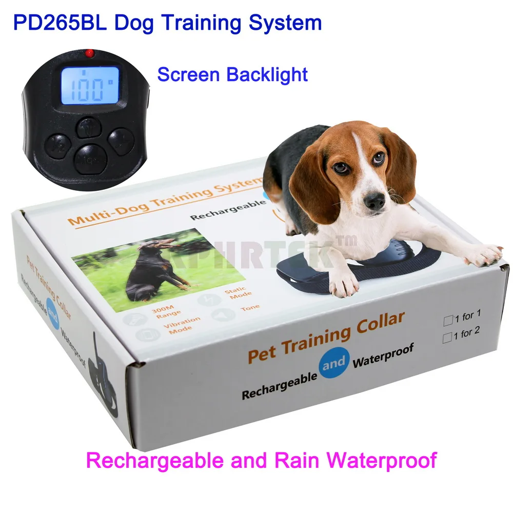 Ошейник для дрессировки собак перезаряжаемый и водонепроницаемый ошейник с