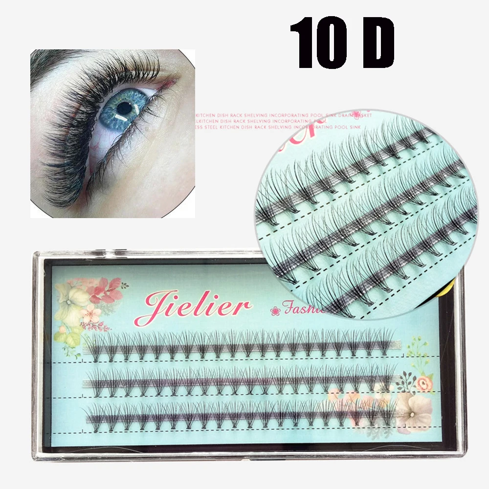 10D 0 10 мм C Curl Индивидуальные ресницы для глаз прививки черных норковых накладных