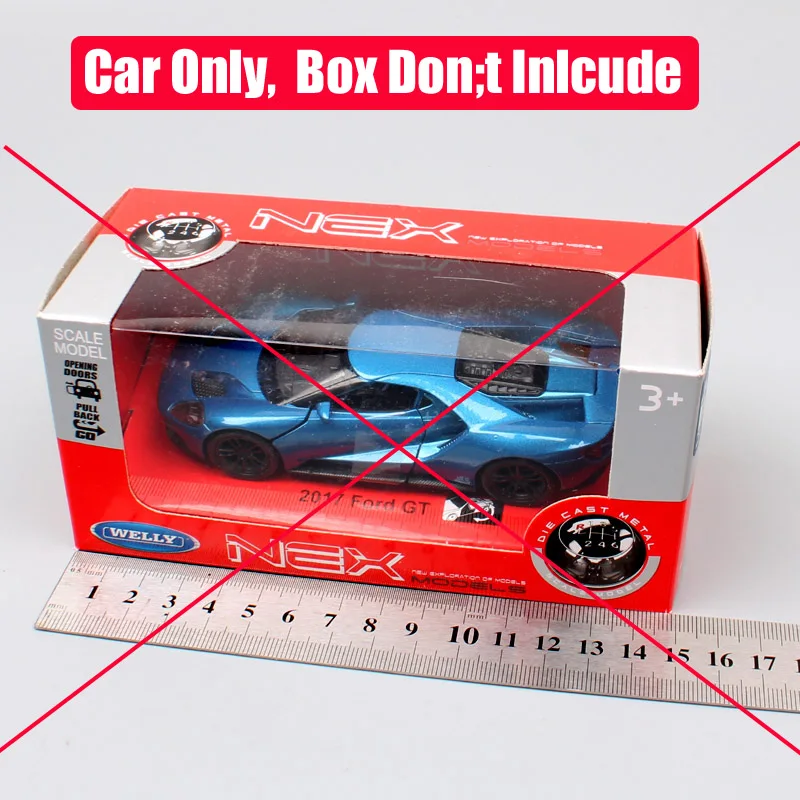 Спортивные гоночные автомобили No Box 1:36 Mini Ford GT 2017 металлические Литые Миниатюрные