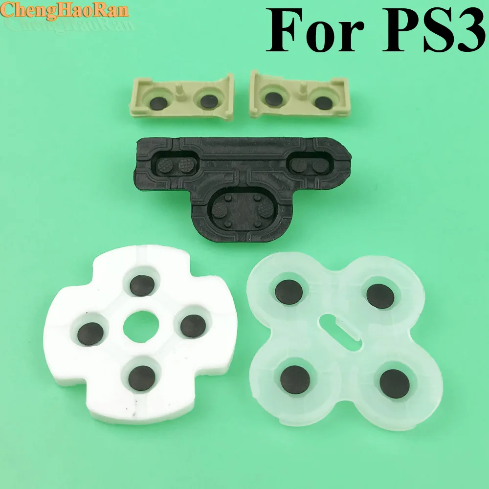 2-10 комплектов для ps3 проводящая пленка контроллера rubber Playstation 3 мягкая резиновая