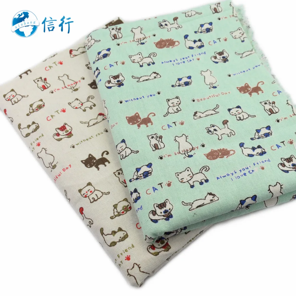 50*150 см хлопчатобумажная льняная ткань с принтом для лоскутного шитья квилтинга