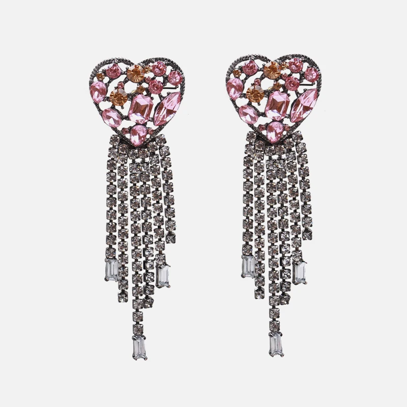 Z Мода Качество 32 фиолетовый камень длинный букле d'oreille femme 2019 серьги для женщин