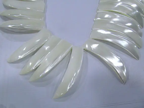 Топ Просверленный -- Большой 40 мм настоящая швабра жемчужная оболочка рога шипы