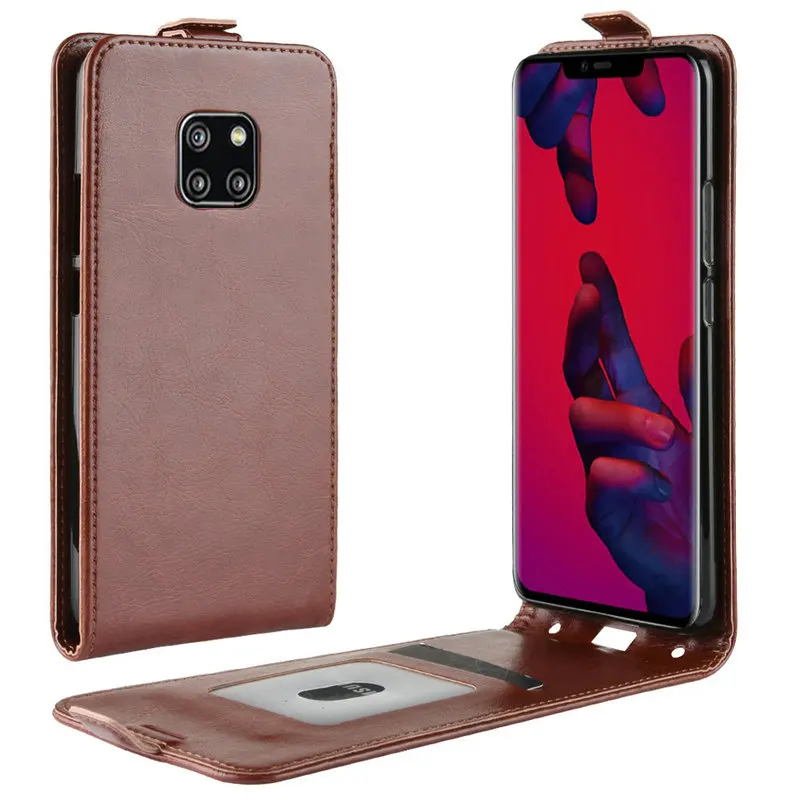 Кожаный чехол-книжка в стиле ретро для Huawei Mate 20 Pro LYA-L29 | Мобильные телефоны и