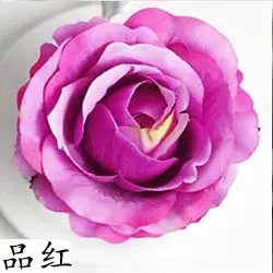 Purple Red 150 шт./лот, 12 см, большие искусственные цветы розы, головки, сделай сам, свадебная АРКА, цветы на День святого Валентина, вечерние Декоративные искусственные цветы - Цвет: Purple Red