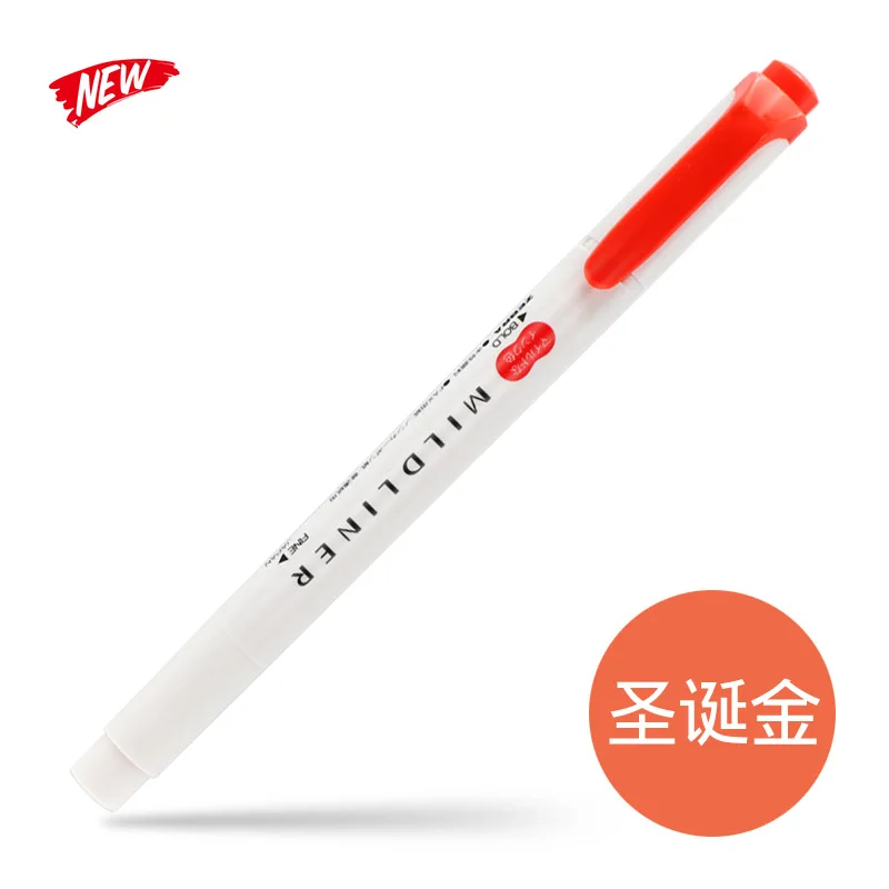 Новая светлая цветная серия Zebra Mildliner в ZEBRA Japan WKT7 Affinity цветной выделитель текста Японский Школьный канцелярский художественный подарок - Цвет: 24