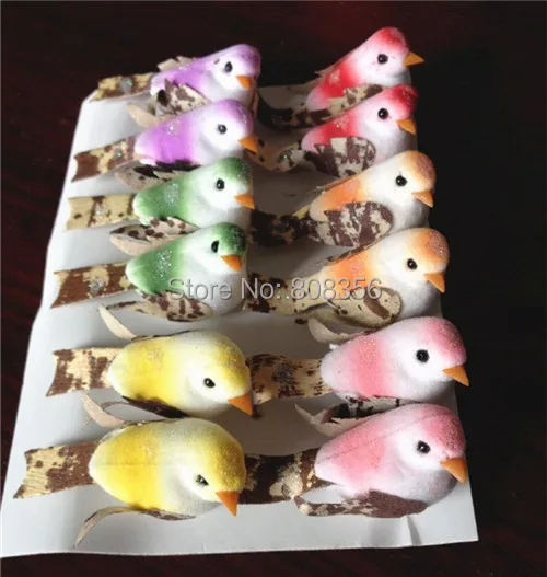 Новые поступления 3 см * 5 пенопластовые птицы искусственные красивые для свадьбы