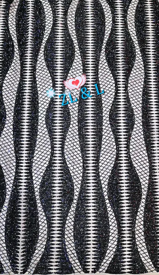 2019 многоцветная вышивка пайетками французская сетка тюль Африканское кружево