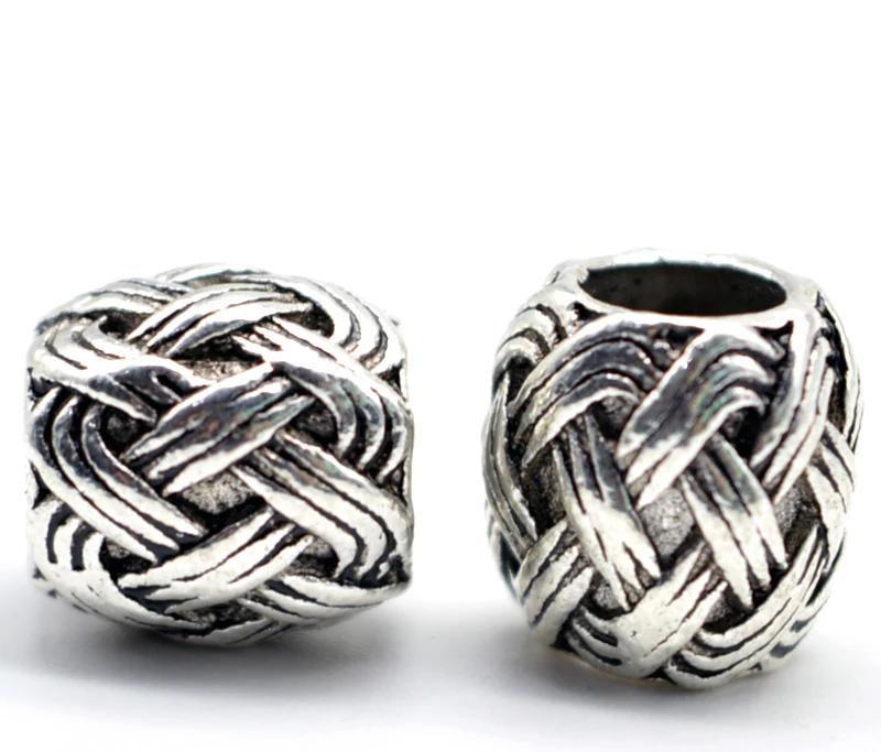 1 шт. новые изысканные антикварные серебряные узлы руны викингов Подвески бусины