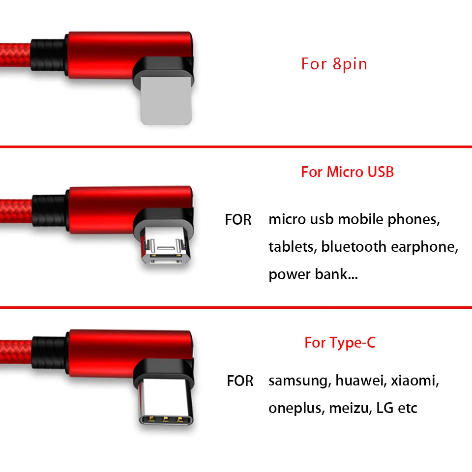 3в1 90 градусов Micro usb зарядный кабель для samsung S10 S9 Plus huawei P30 P20 usb type C мульти кабель для зарядного устройства Шнур мобильного телефона