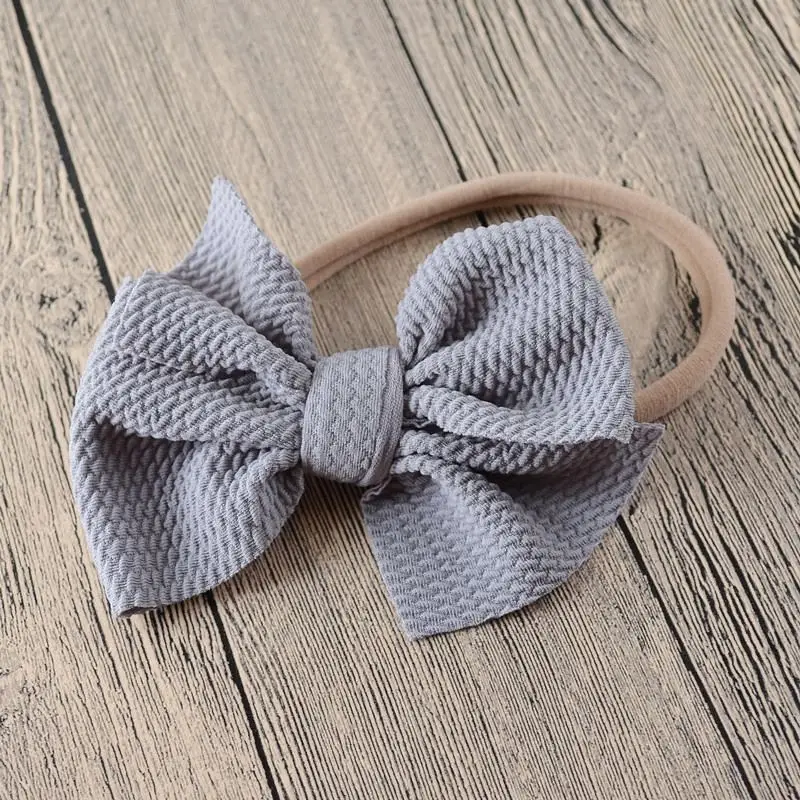 Baby Headband Bow Girl Headbands Toddler Nylon Elastic Hair Accessories Kids Head Band Infant Hairband Newborn photography Props