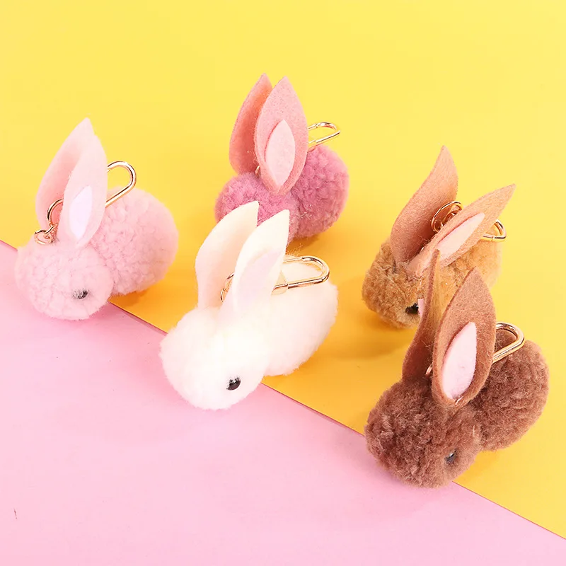 Плюшевый Мини кролик игрушки Kawaii животное сумка подвеска Украшение милый брелок