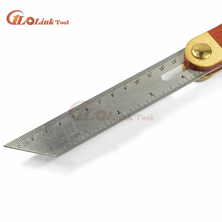 Раздвижной портрактор Craftsman раздвижной Т-образный конический квадратный измеритель угломер угол передачи инструмент с деревянной ручкой для точных углов