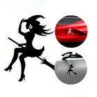 11,5*12 см сексуальная форма ведьмы Автомобильная наклейка Модные виниловые наклейки Авто Стайлинг украшения автомобильные внешние аксессуары