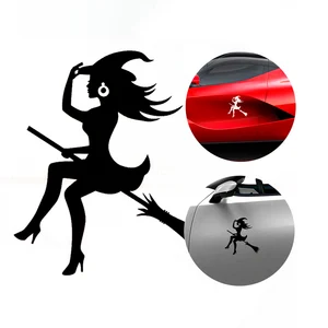 11,5*12 см сексуальная форма ведьмы Автомобильная наклейка Модные виниловые наклейки Авто Стайлинг украшения автомобильные внешние аксессуары