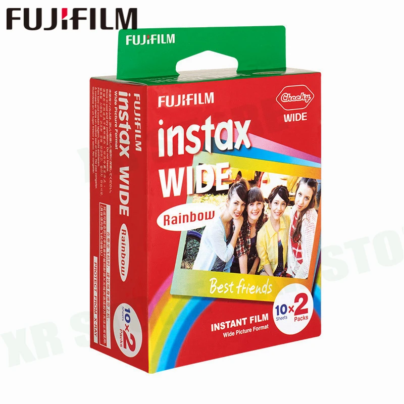 10-100 пленок Fujifilm Instax Wide Instant White Edge монохромные пленки для камеры Fuji 100 200 210 300 500AF