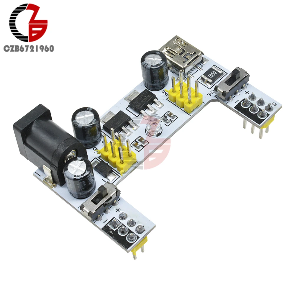 Мини-usb MB102 макетная плата питания трансформатор модуль DC 3,3 V 5V адаптер напряжения регулятор для Arduino MB 102 хлебная плата