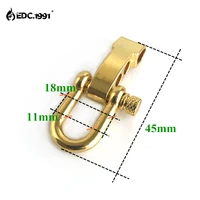 edc 1991 10 packslot stainless steel adjustable paracord parachute cord lanyard bracelet shackles buckles gold