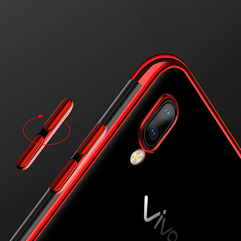 Роскошный чехол EXUNTON для VIVO V11 Pro V11i Z3I Z3 мягкий из ТПУ с покрытием V11I задней панели