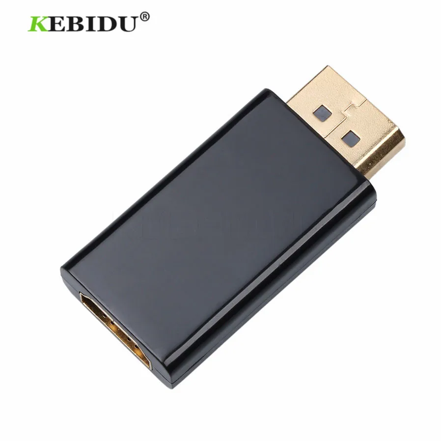 Kebidu 1080P Дисплей порт дисплей DP Мужской к HDMI Женский конвертер адаптер видео аудио разъем подходит для MacBook Pro Air