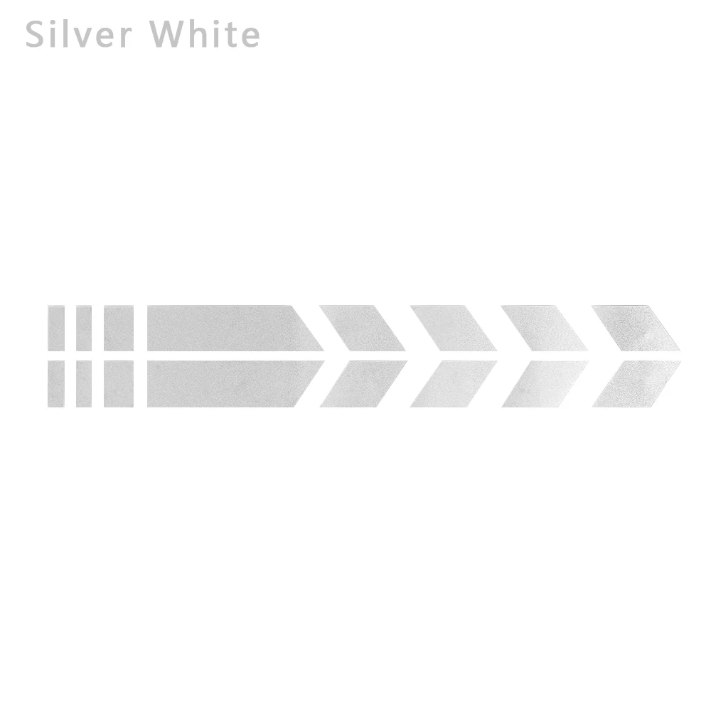 silver white Наклейка на мотоцикл колесо крыло Предупреждение наклейка со стрелой для YAMAHA YZF 600R Thundercat R1 R6 R25 R3 FZ1 FAZER FZS 1000 S - Цвет: silver white