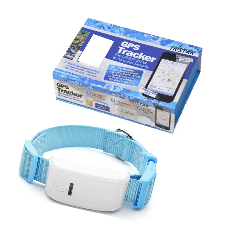 blue with box Водонепроницаемый TKSTAR LK909 TK909 gps трекер в режиме реального времени для питомцев, собак, кошек, кроликов, gps ошейник для отслеживания, платформа - Цвет: blue with box