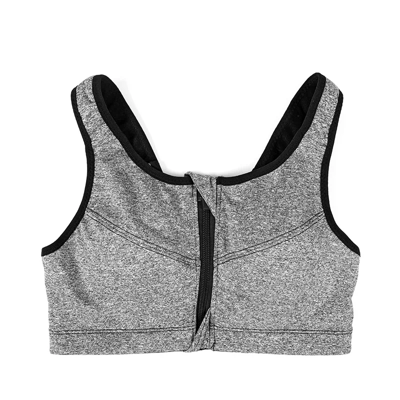2XL-5XL спортивные бюстгальтеры на молнии для фитнеса, женские бюстгальтеры пуш-ап для спортзала, бега, мягкие бюстгальтеры, майка, спортивный жилет, Спортивное нижнее белье