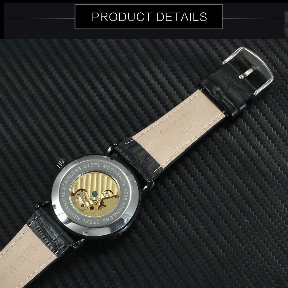 Часы наручные FORSINING мужские автоматические люксовые брендовые золотистые с