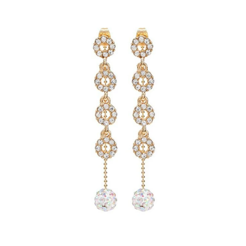 Серьги с кисточками женские простые ювелирные украшения имитацией светящихся