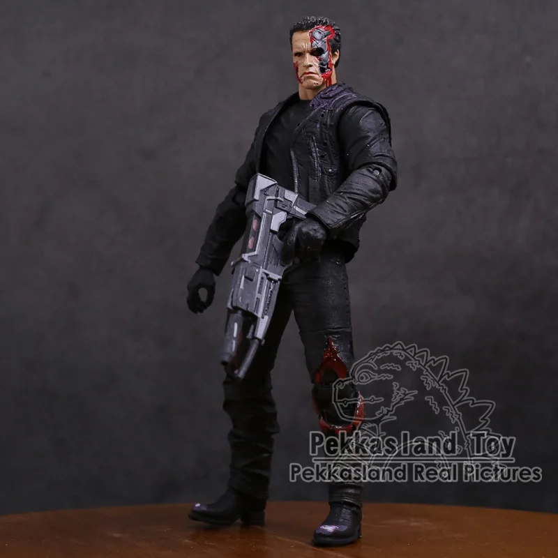 Терминатор T-800 Арнольд Шварценеггер ПВХ фигурка Коллекционная модель игрушки " 18 см