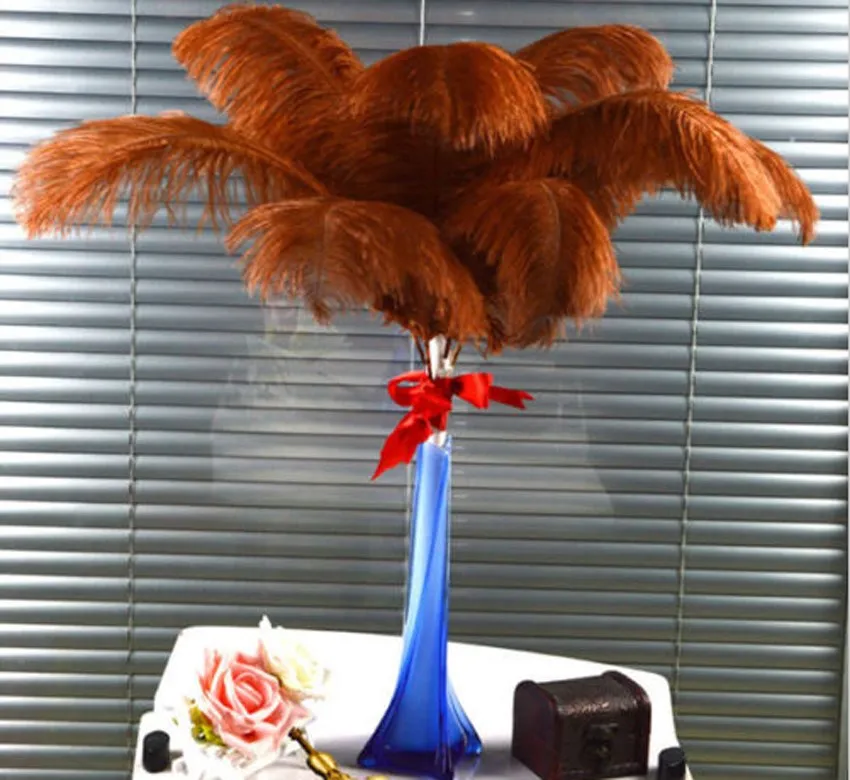 Горячие 10 шт Свадебные дни рождения натуральные перья страуса 10-12 дюймов/25-30 см