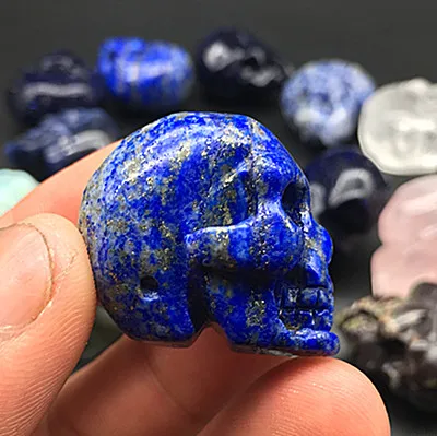 1 шт. череп из натурального кварцевого кристалла цианита | Дом и сад