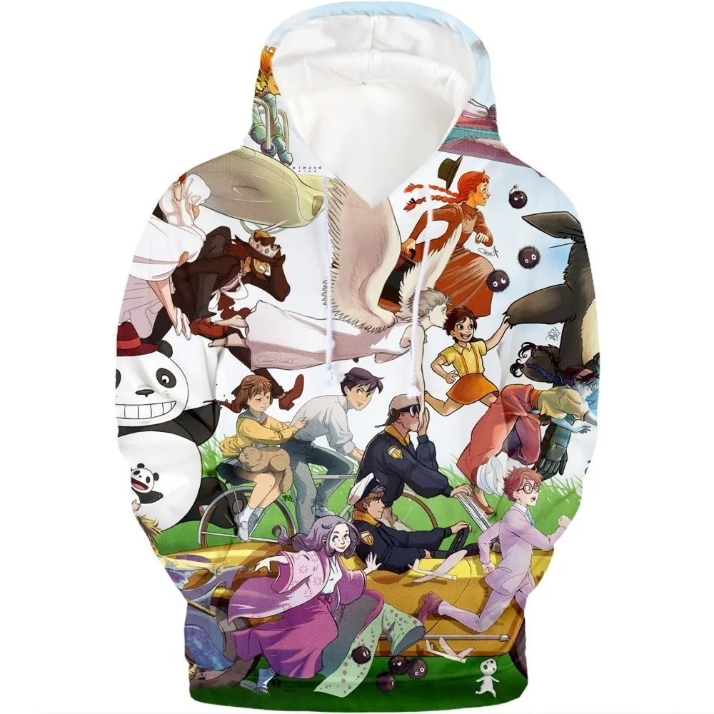 2019 Тоторо 3d толстовки анимации Толстовка на осень и зиму Мужские пуловеры с