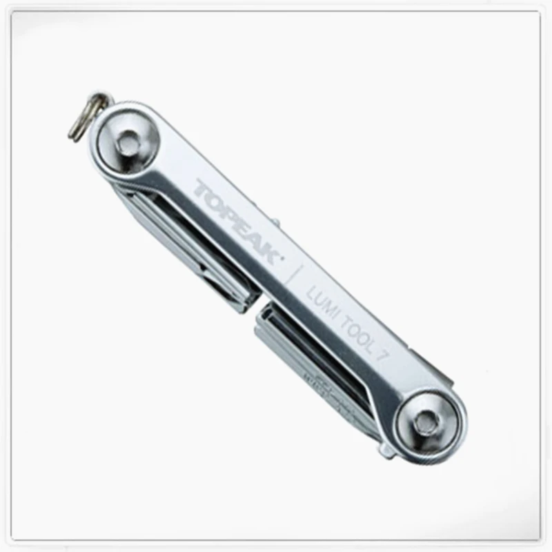 TOPEAK мини складной портативный инструмент для ремонта велосипеда сочетание высокой прочности 7 функций со светодиодный лампой TT2549 угловой ключ на шесть размеров
