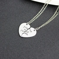 the new you are my perpson popular stitching heart pendant necklace fashion style gray anatomy couple love lady gift wholesale