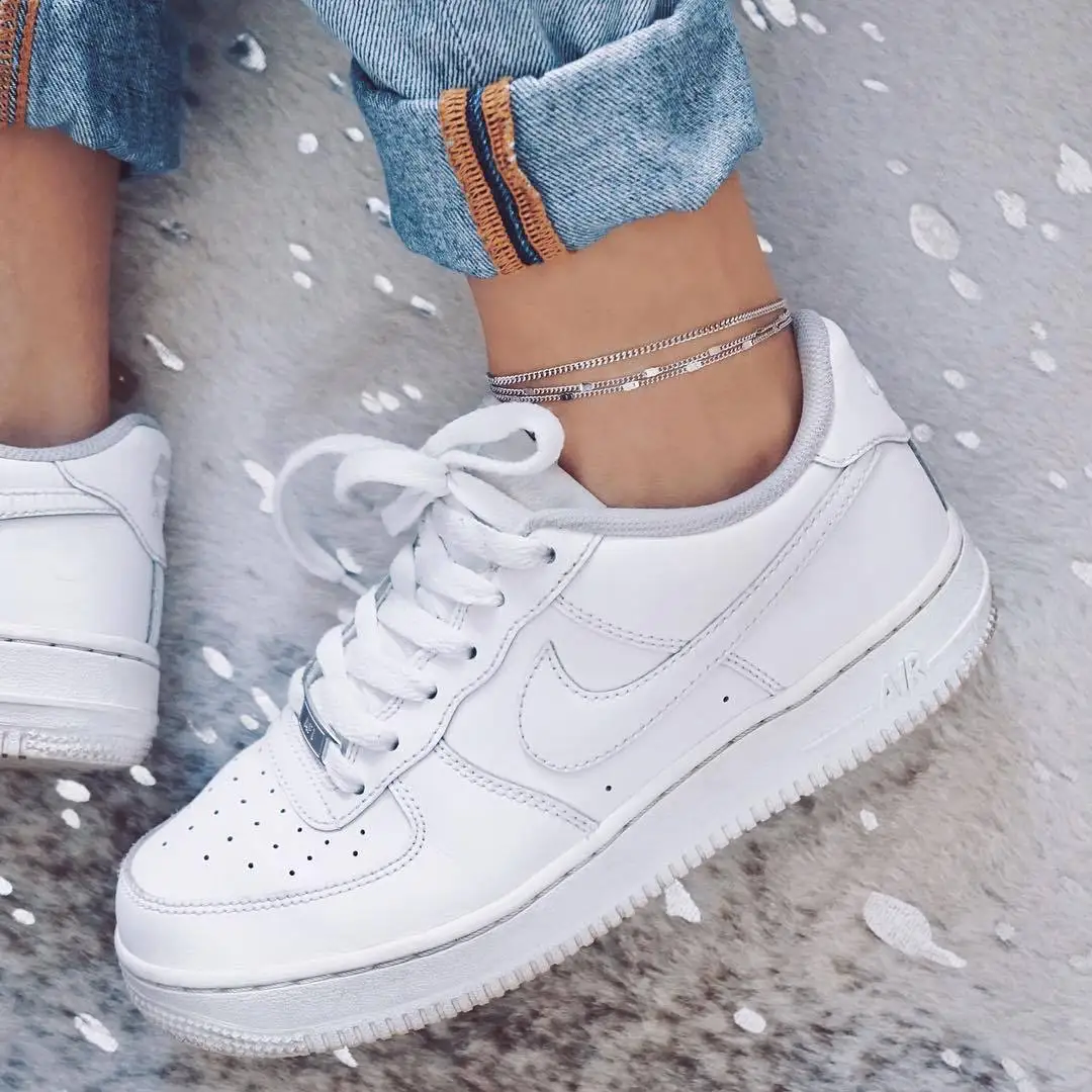 Женский простой двойной ножной браслет европейский и американский