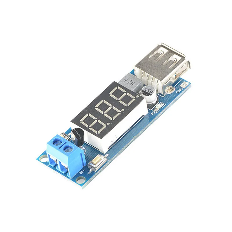Светодиодный понижающий преобразователь постоянного тока 4 5 40 В в 2 а с USB