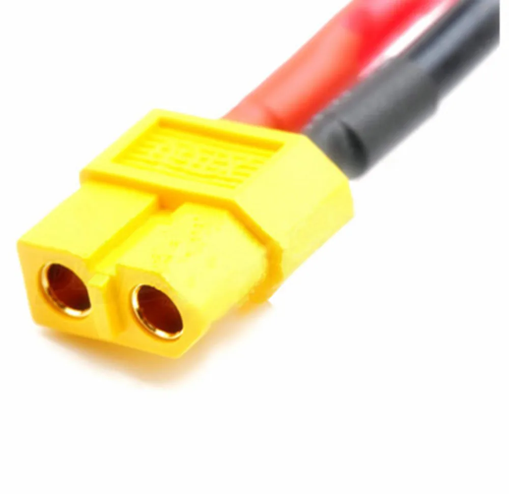 Разъем аккумулятора XT60 1 штекер 2 гнезда 14AWG кабель параллельный комплекта Econ