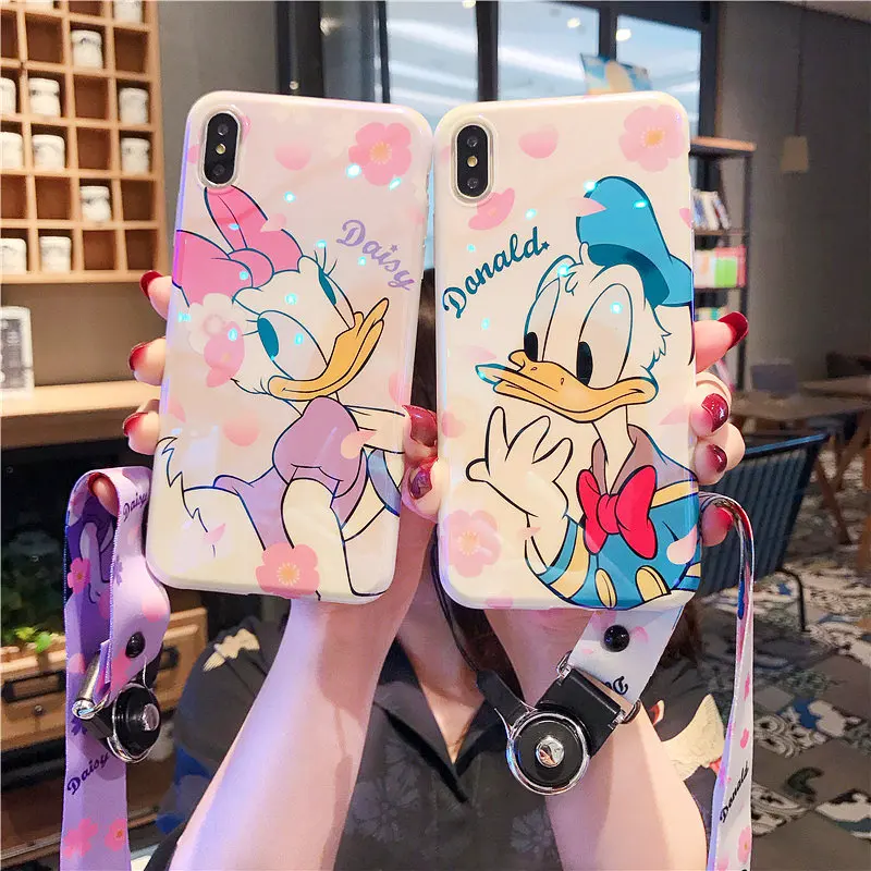 Для iPhone XS max Милая принцесса Русалка Алиса мультфильм Минни Дейзи кот Мягкий