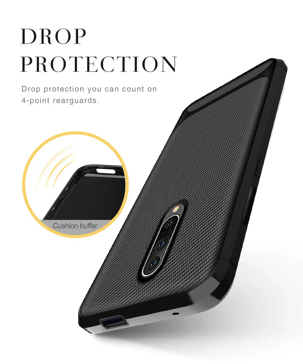 For OnePlus 7 Pro Case Soft Silicone Shockproof skin Protective Back Cover for full cover shell | Мобильные телефоны и