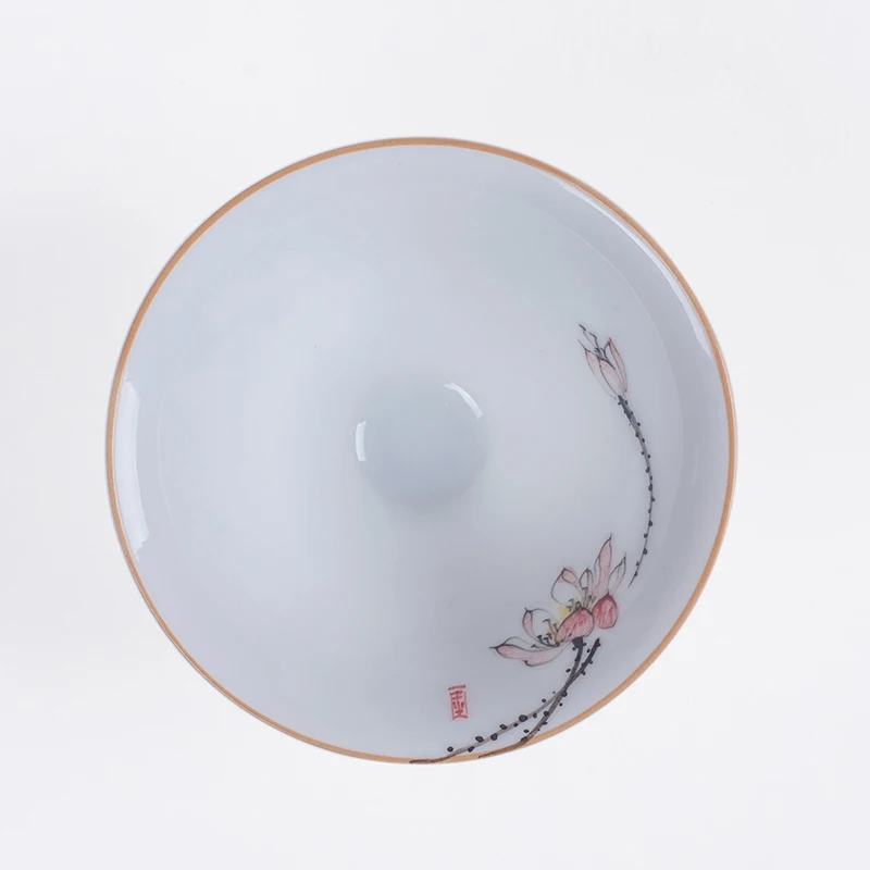 Новый синий и белый фарфор Чай чашки Керамика один Шапки ручная роспись кунг фу