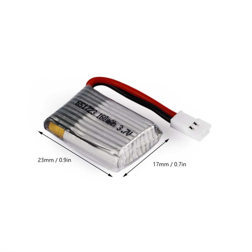 5 шт./лот 3 7 В 160 мАч 20C Lipo батарея модель 651723 для FPV RC Molex 51005 | Игрушки и хобби