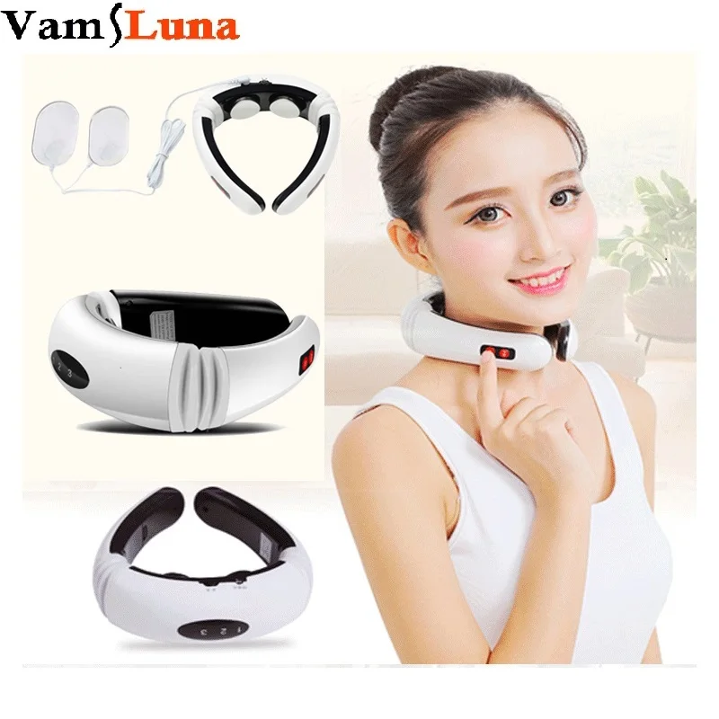 Вибромассажер для шеи с инфрокрасным прогревом|neck massager|electric neck massagerneck pillow massager |