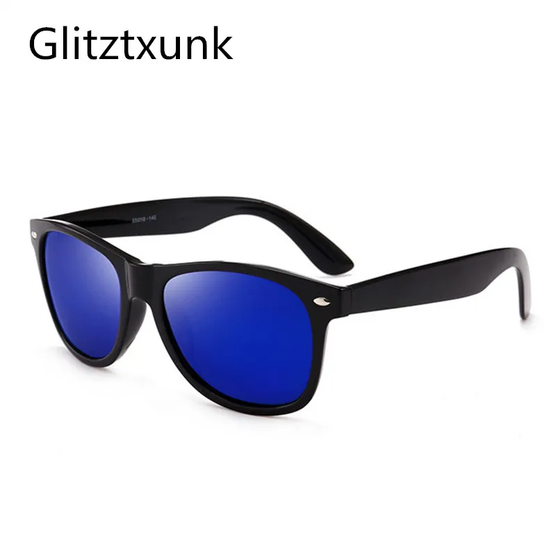 

Glitztxunk Polarized Sunglasses Men Women Square Retro Sun Glasses Male Driving Mirrors Coating Black Eyewear UV400 Gafas De Sol