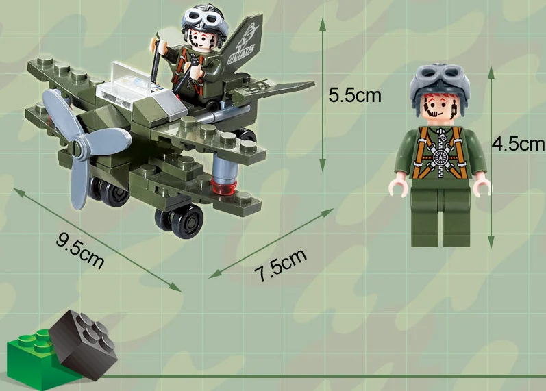 Enlighten модели Здание игрушка Совместимость с LEGO Лего Legos Конструктор E804 50 блок