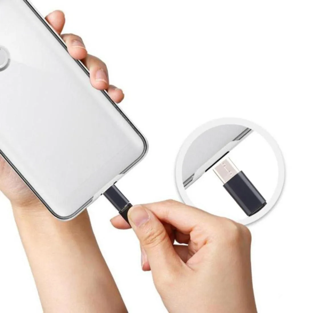Micro USB 2 0 Type B папа к 3 1 C Женский адаптер для зарядки данных 12 21|Переходники и