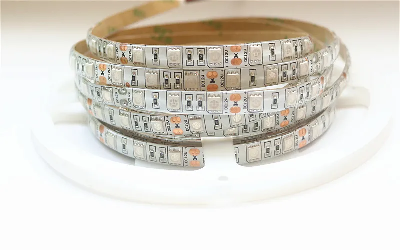 УФ светодиодный полосы света 5050 SMD 60 светодиодный s/m 395-405nm ультрафиолетовым излучением светодиодный Диодная лента фиолетовый гибкие светодиодные ленты лампы для DJ флуоресценции